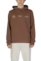 Hnědá pánská mikina s kapucí