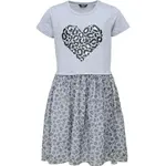Lewro HARRIET Pohodlné dievčenské šaty s tylovou sukňou, sivá, veľkosť 164-170