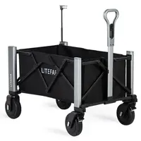 LITEFAR Orion Remote-Controlled Electric Utility Wagon Black