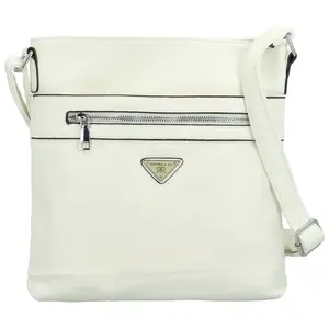 Trendy dámská koženková crossbody Laka, bílá