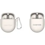 Canyon Bezdrátová stereo sluchátka True wireless TWS-6, béžová