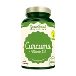 GREENFOOD NUTRITION Curcuma + Vitamin D3 90 kapslí
