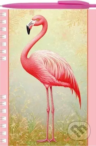 Psací sada Zápisník A5 Plameňák - Autor Fiktivní