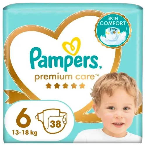 PAMPERS Premium Care plenky vel. 6, 13+ kg, 38 ks
