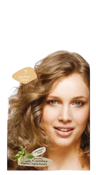 HAIRWONDER Přírodní dlouhotrvající barva střední blond 7, 100 ml