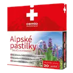 CEMIO Alpské pastilky Šalvěj a vitamin C 20 pastilek