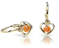 Cutie Jewellery Detské náušnice zo žltého zlata C1943-10-X-1 oranžová