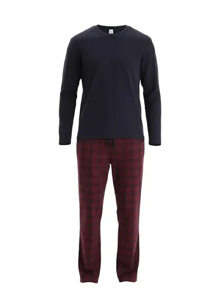 Dagi Dlhé pyžamo  námornícka modrá / bordová