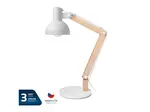 Lampa stolní GETI GTL102W bílá - rozbaleno - mírně poškozená/vykřivená základna, polepený obal