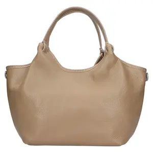 Dámska kožená kabelka Italia Sammy - béžová