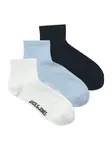 JACK & JONES Ponožky 'JACNATE'  námornícka modrá / svetlomodrá / biela