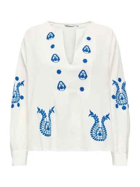 ONLY Blúzka 'ONLMOON'  tmavomodrá / biela