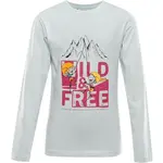 ALPINE PRO ECCO 2 Detské tričko s dlhým rukávom, svetlo zelená, veľkosť 92-98