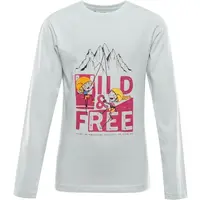 ALPINE PRO ECCO 2 Detské tričko s dlhým rukávom, svetlo zelená, veľkosť 92-98