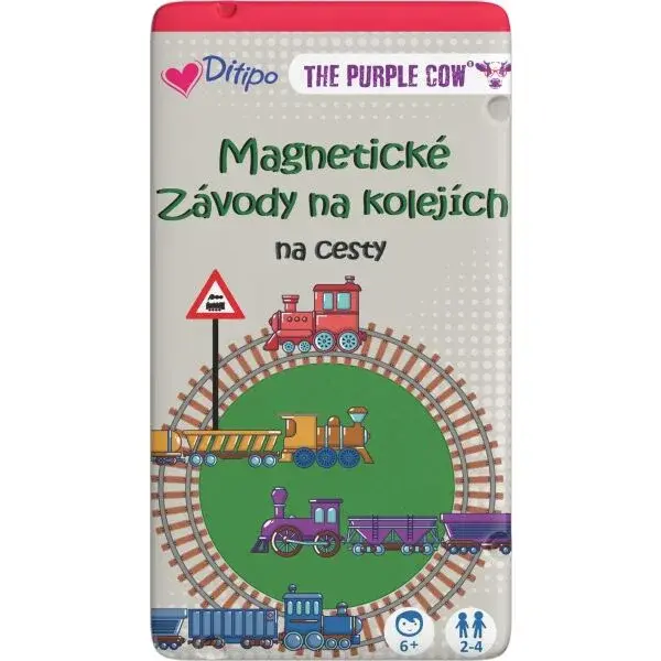 THE PURPLE COW PRETEKY NA KOĽAJACH Magnetická hra, mix, veľkosť