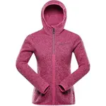 ALPINE PRO ZEGA 2 Dámský hřejivý svetr na zip, růžová, velikost