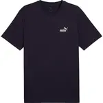 Puma ESSENTIALS SMALL NO. 1 LOGO TEE Pánské triko, tmavě modrá, velikost XXXL