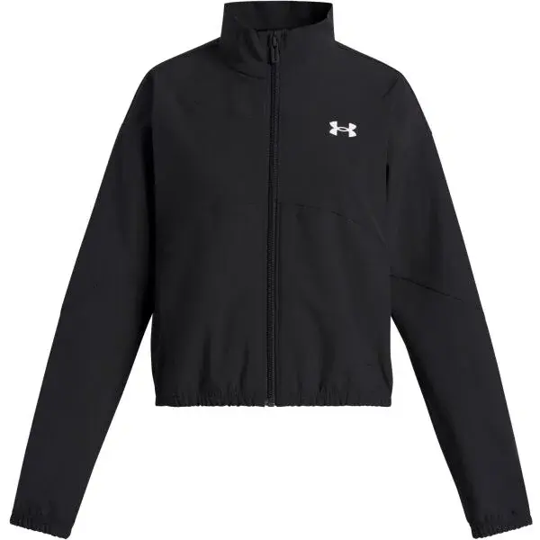 Under Armour RIVAL WOVEN Dívčí lehká bunda, černá, velikost S