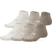 Under Armour ESSENTIAL 6PK LOW Unisex ponožky, hnědá, velikost L
