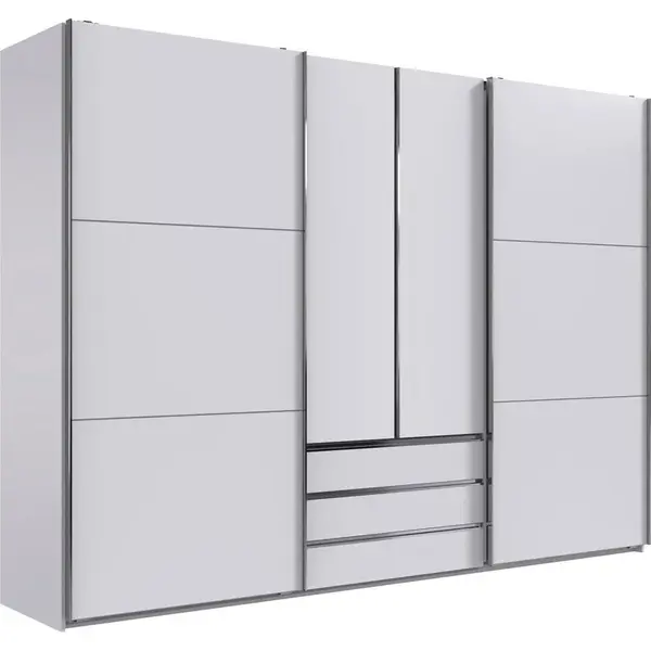 MID.YOU SKŘÍŇ S POSOUVACÍMI DVEŘMI, bílá, 300/216/65 cm