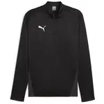 Puma TEAMGOAL TRAINING 1/4 ZIP TOP Pánské triko, černá, velikost