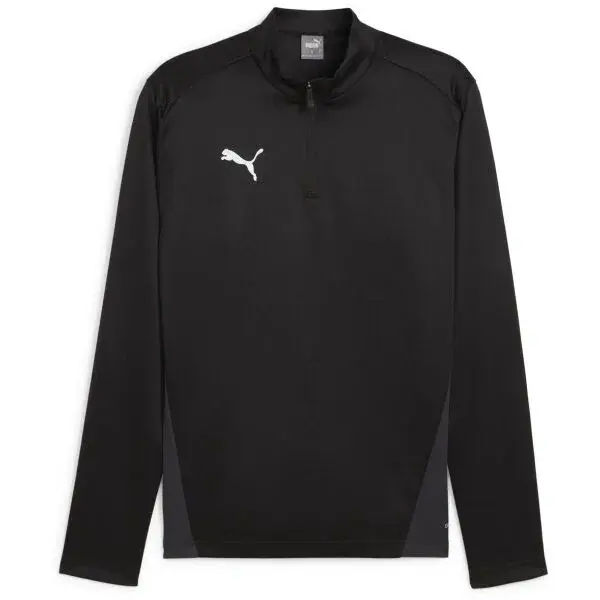 Puma TEAMGOAL TRAINING 1/4 ZIP TOP Pánské triko, černá, velikost
