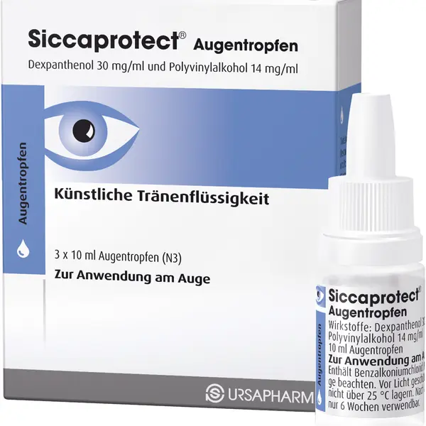 SICCAPROTECT oční kapky roztok 3 x 10 ml