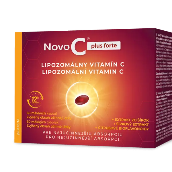 NOVO C  plus forte LIPOZOMÁLNÍ VITAMÍN C 60 měkkých tobolek