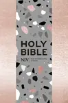 NIV Pocket Rose Gold Terrazzo Soft-tone Bible with Zip - New International Version