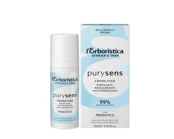 ERBORISTICA Purysens Pleťový krém vyrovnávací, čistící s prebiotiky na mastnou pleť 50 ml