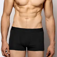 Men's Bamboo Boxer Shorts ATLANTIC - Black