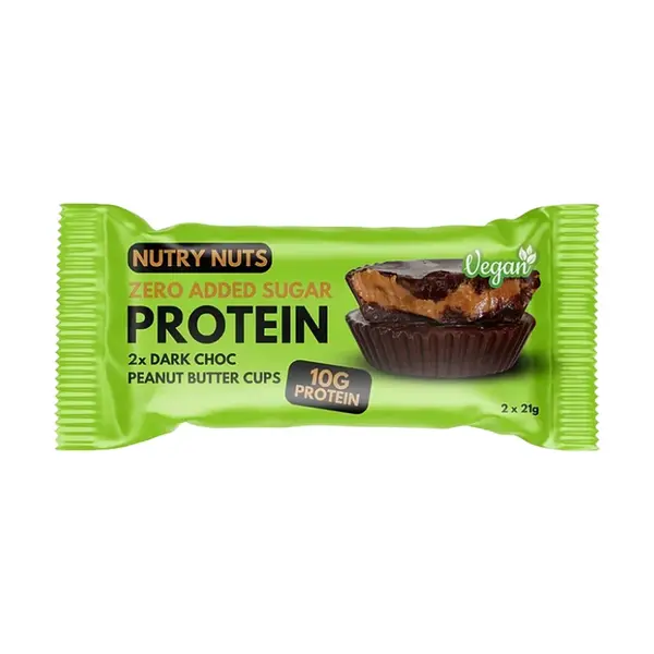 TOPNATUR Proteinové košíčky hořká čokoláda arašídové máslo 2 x 21 g