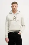 Mikina Alpha Industries Basic Hoodie BL Effect Print