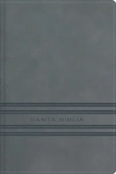 NBLA, Santa Biblia, Edicion versificada, Tamano bolsillo, Leathersoft, Gris, Palabras de Jesus en rojo, Comfort Print - NBLA-Nueva Biblia de Las Ameri