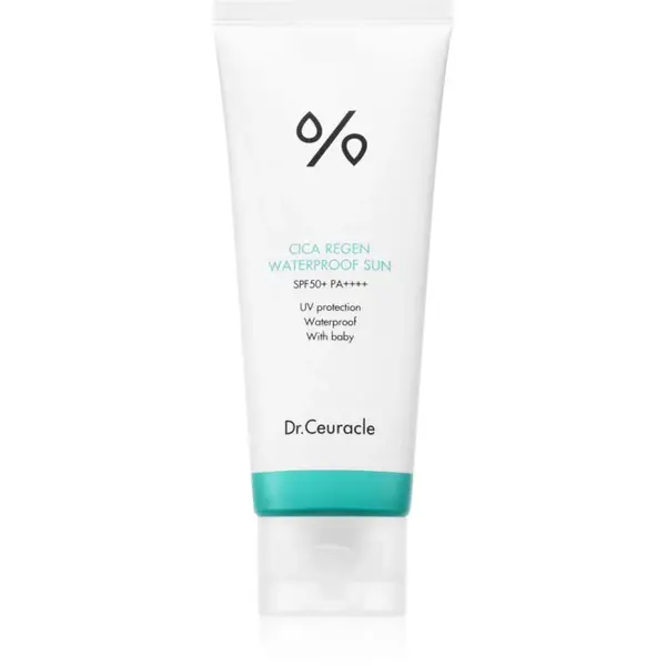 Dr.Ceuracle Cica Regen Waterproof Sun vodeodolný opaľovací krém na tvár SPF 50+ 100 ml