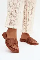 Dámske šľapky na plochom podpätku Camel Lorania