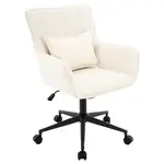 Carryhome OTOČNÁ ŽIDLE, tkaná látka, krémová, černá