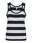 VERO MODA Top 'KAISA'  námornícka modrá / biela