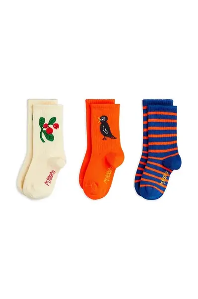 Detské ponožky Mini Rodini Lingonberries 3-pak