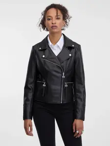Černá dámská koženková bunda ORSAY