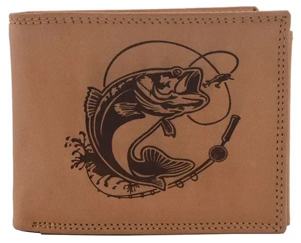 Mercucio peněženka natural vzor 50 candát s udicí