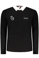 Čierne pánske polokošele s dlhým rukávom