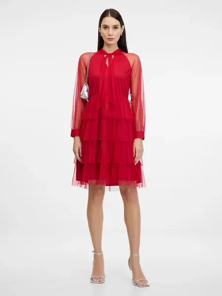 Červené dámske šaty ORSAY