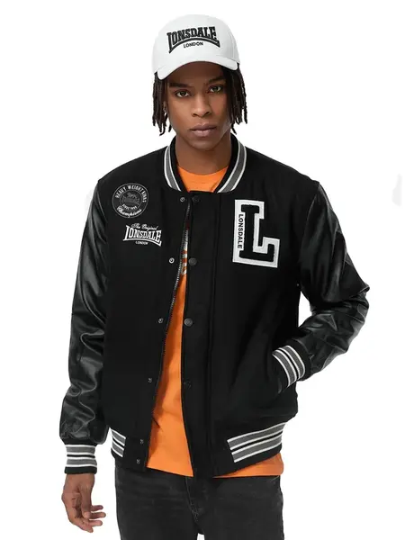 LONSDALE Prechodná bunda 'Ocford'  čierna