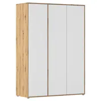 Rauch Möbel ŠATNÍ SKŘÍŇ S OTOČNÝMI DVEŘMI, bílá, dub artisan, 140/194/53 cm