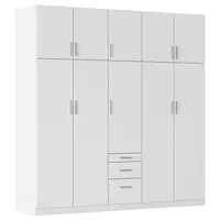 Rauch Möbel ŠATNÍ SKŘÍŇ S OTOČNÝMI DVEŘMI, bílá, 226/229/54 cm