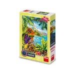 Puzzle Papoušek v džungli 100 xl dílků neon