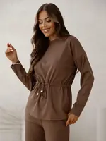 Resti Cotton Women's ribbed sweater set