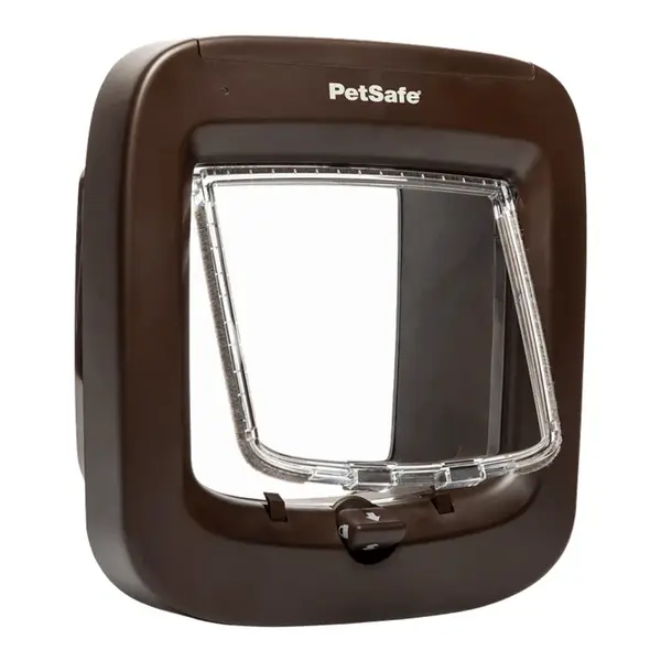 PetSafe® Dvířka pro kočky na mikročip - hnědá