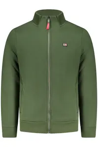 Zelená pánska mikina na zips